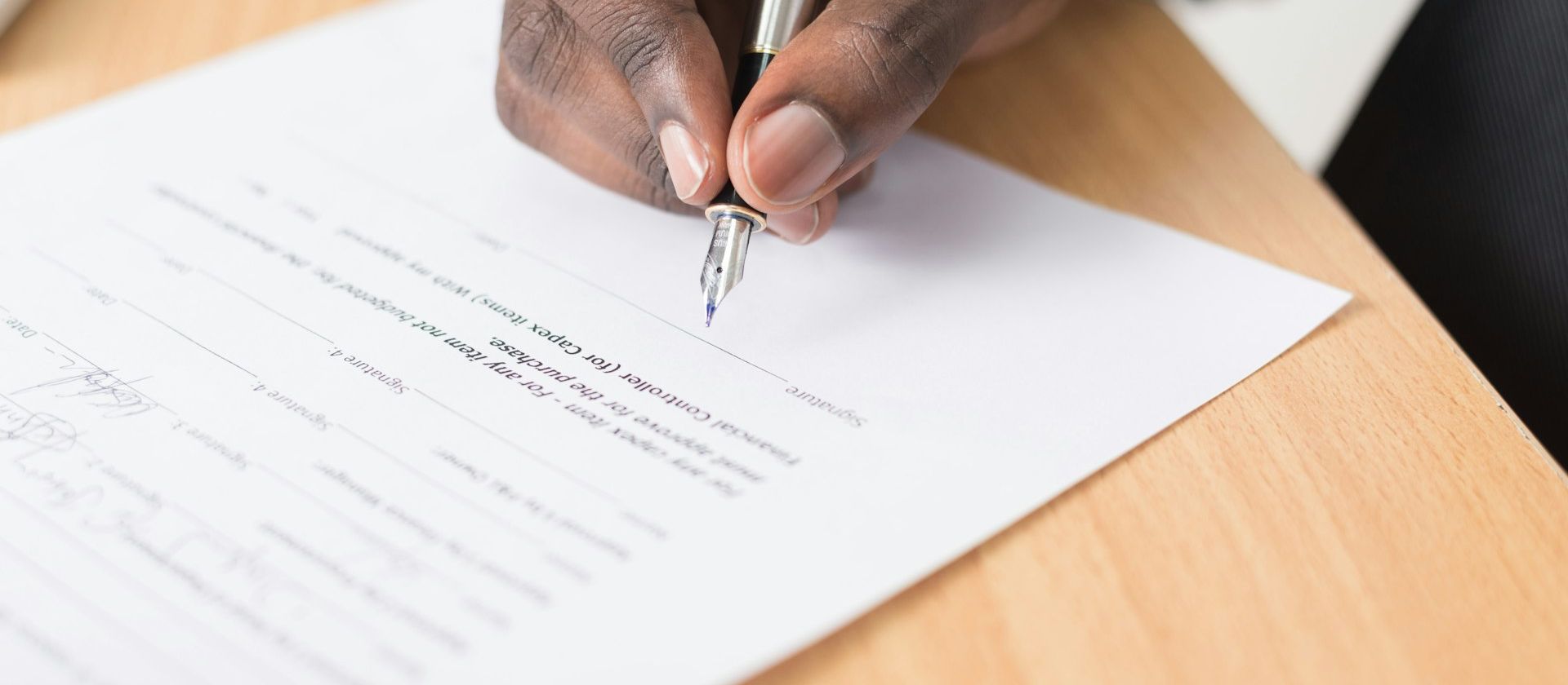Signing contents documentation for an insurance claim